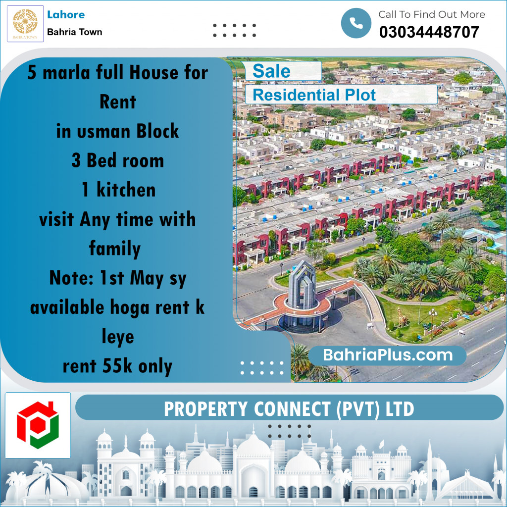 Residential Plot for Sale in Bahria Town, Lahore - (BP-308610)