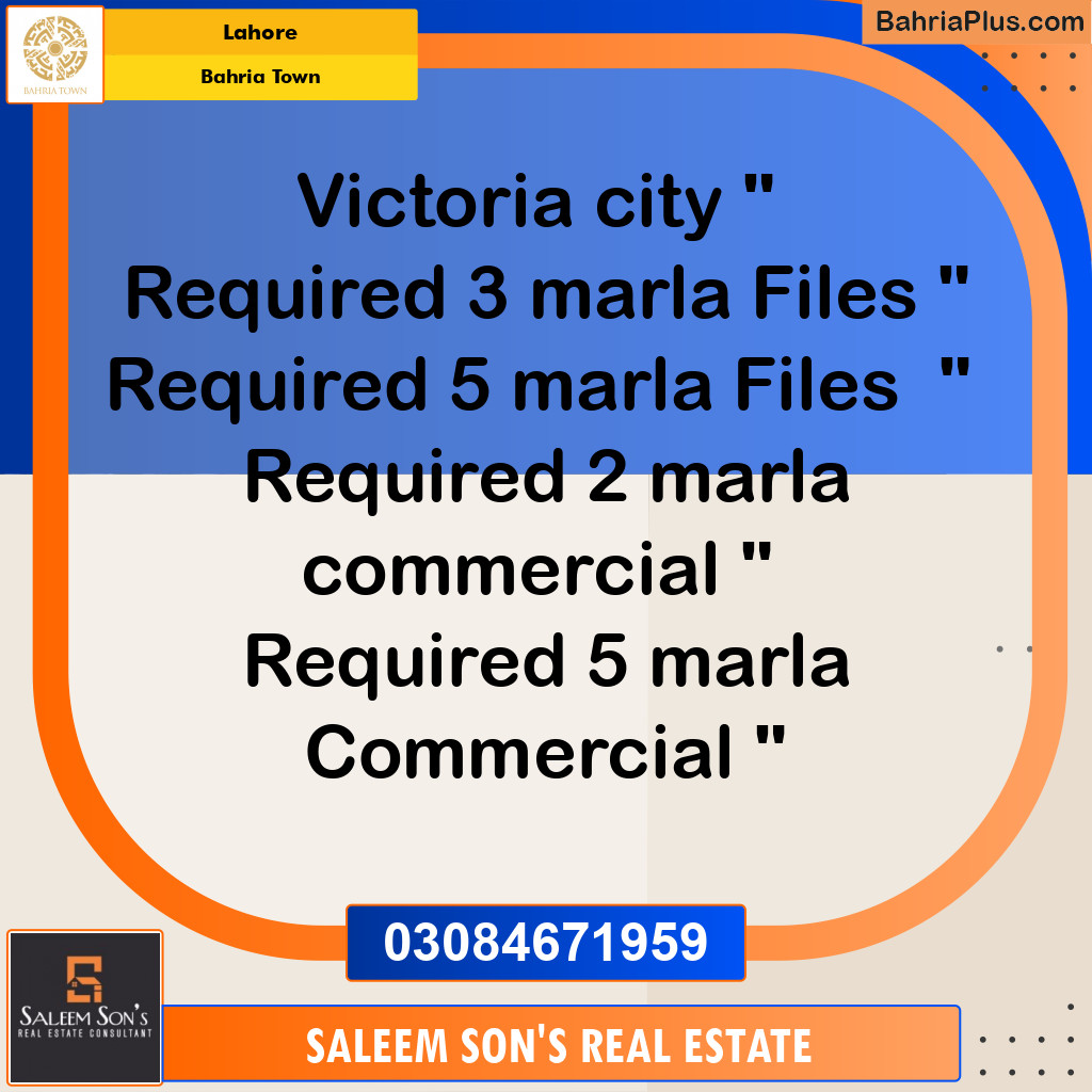 3 Marla Residential Plot for Sale in Bahria Town, Lahore - (BP-308628)