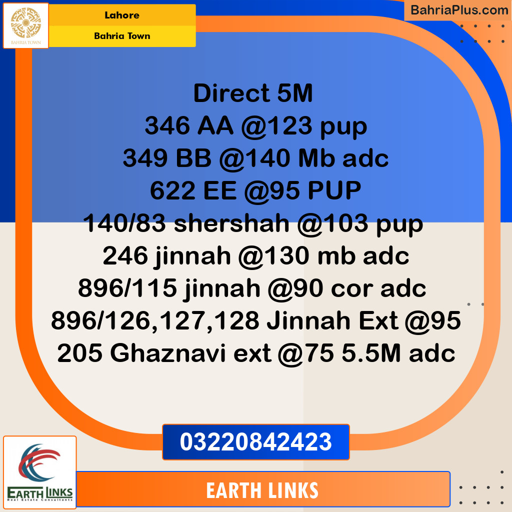 Residential Plot for Sale in Bahria Town, Lahore - (BP-308891)