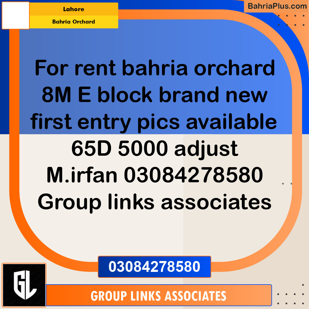 Residential House for Rent in Bahria Orchard, Lahore - (BP-308970)