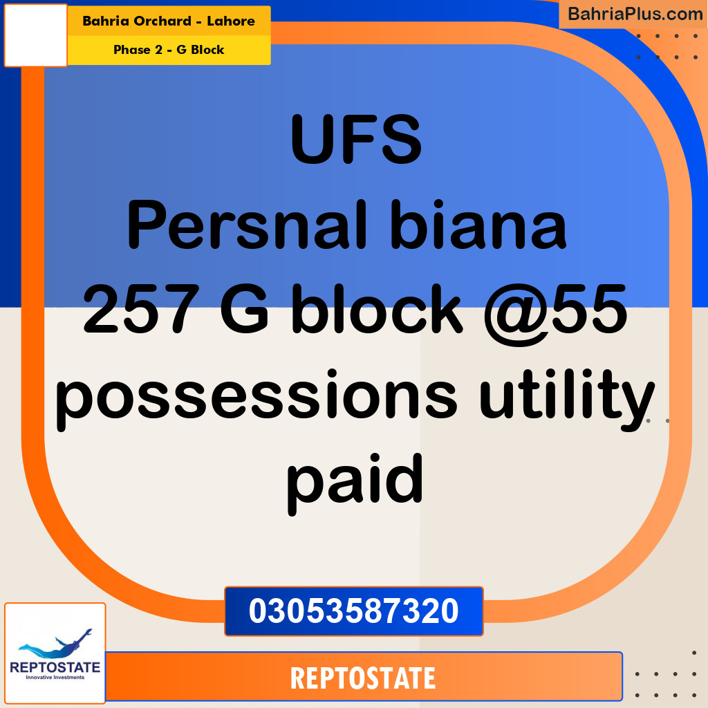 5 Marla Residential Plot for Sale in Phase 2 - G Block -  Bahria Orchard, Lahore - (BP-309045)