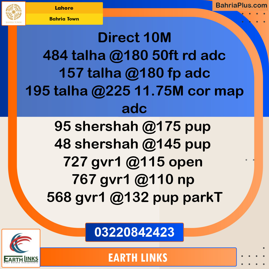 Residential Plot for Sale in Bahria Town, Lahore - (BP-309241)