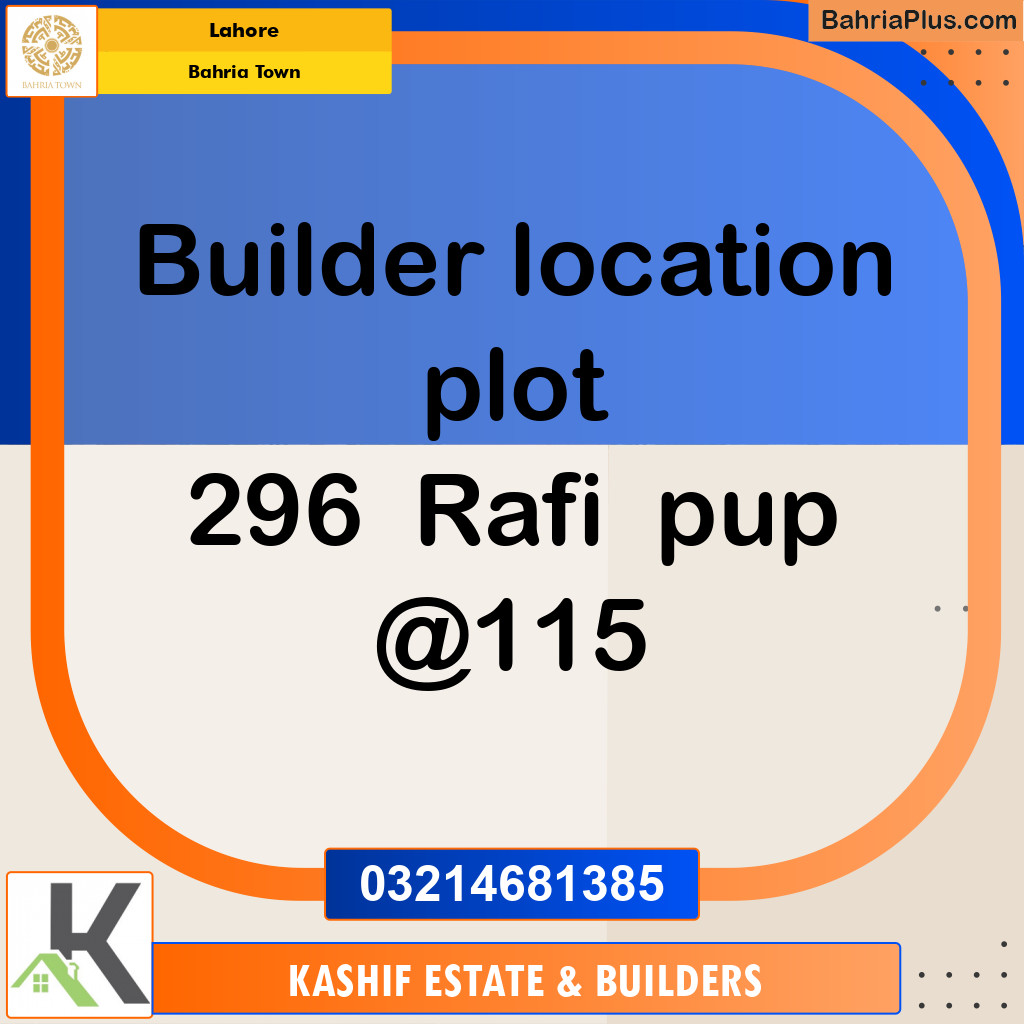 Residential Plot for Sale in Bahria Town, Lahore - (BP-309297)