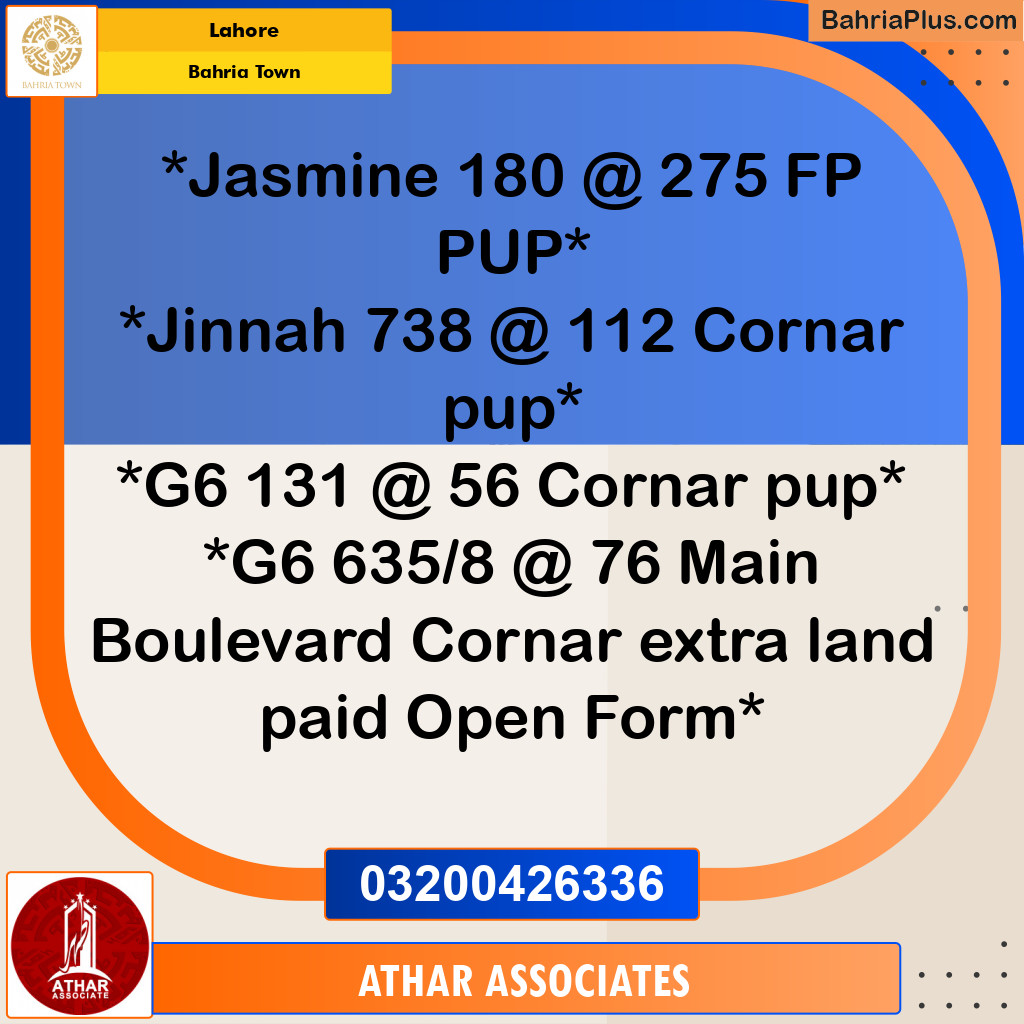 10 Marla Residential Plot for Sale in Bahria Town, Lahore - (BP-309331)