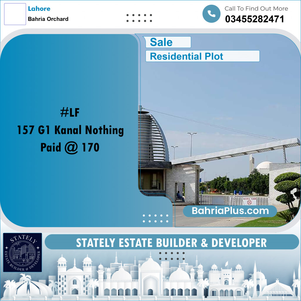 Residential Plot for Sale in Bahria Orchard, Lahore - (BP-309449)
