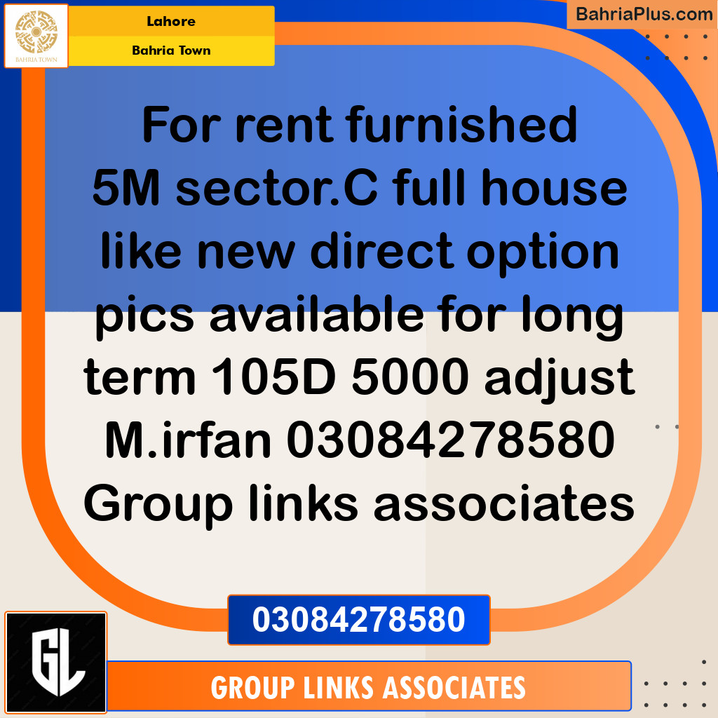 Residential House for Rent in Bahria Town, Lahore - (BP-309464)