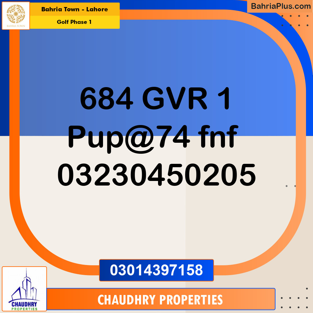 5 Marla Residential Plot for Sale in Golf Phase 1 -  Bahria Town, Lahore - (BP-309543)