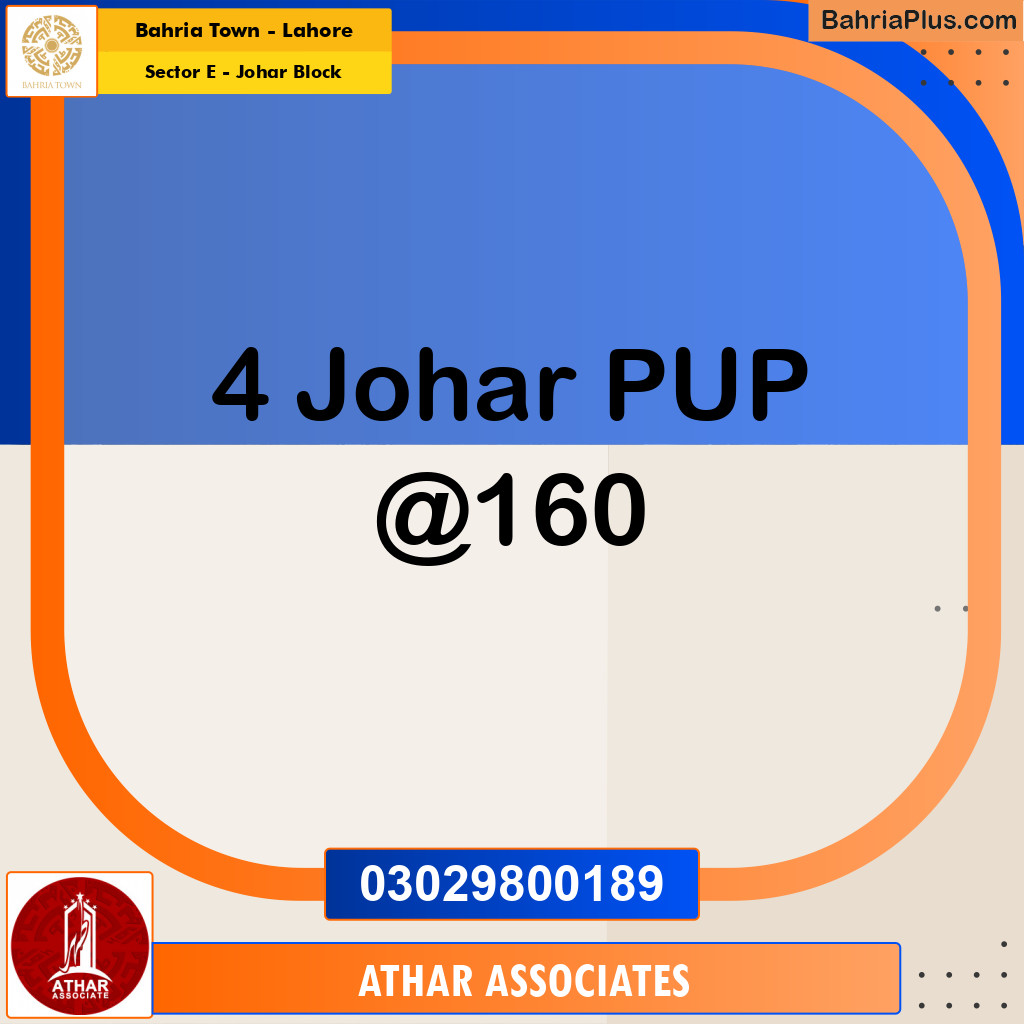 10 Marla Residential Plot for Sale in Sector E - Johar Block -  Bahria Town, Lahore - (BP-309641)