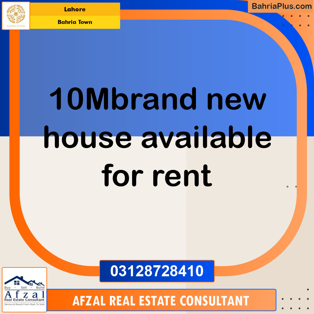 Residential House for Rent in Bahria Town, Lahore - (BP-309772)