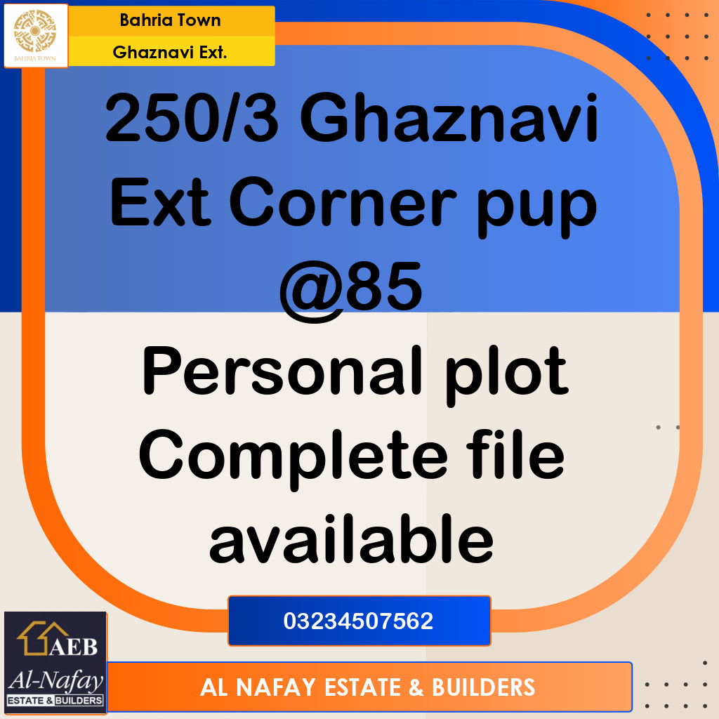 5 Marla Residential Plot for Sale in Sector F - Ghaznavi Ext. Block -  Bahria Town, Lahore - (BP-309979)