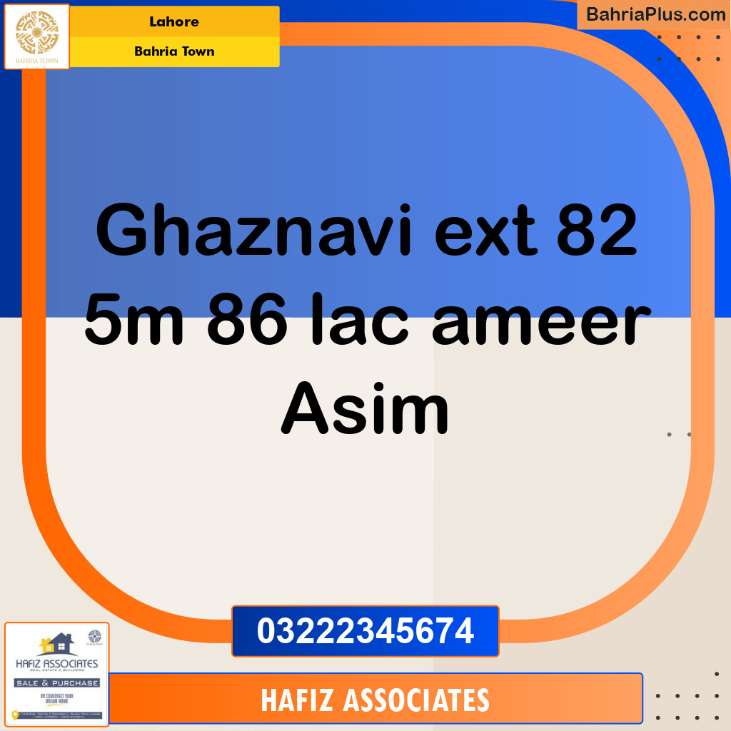 Residential Plot for Sale in Bahria Town, Lahore - (BP-310082)