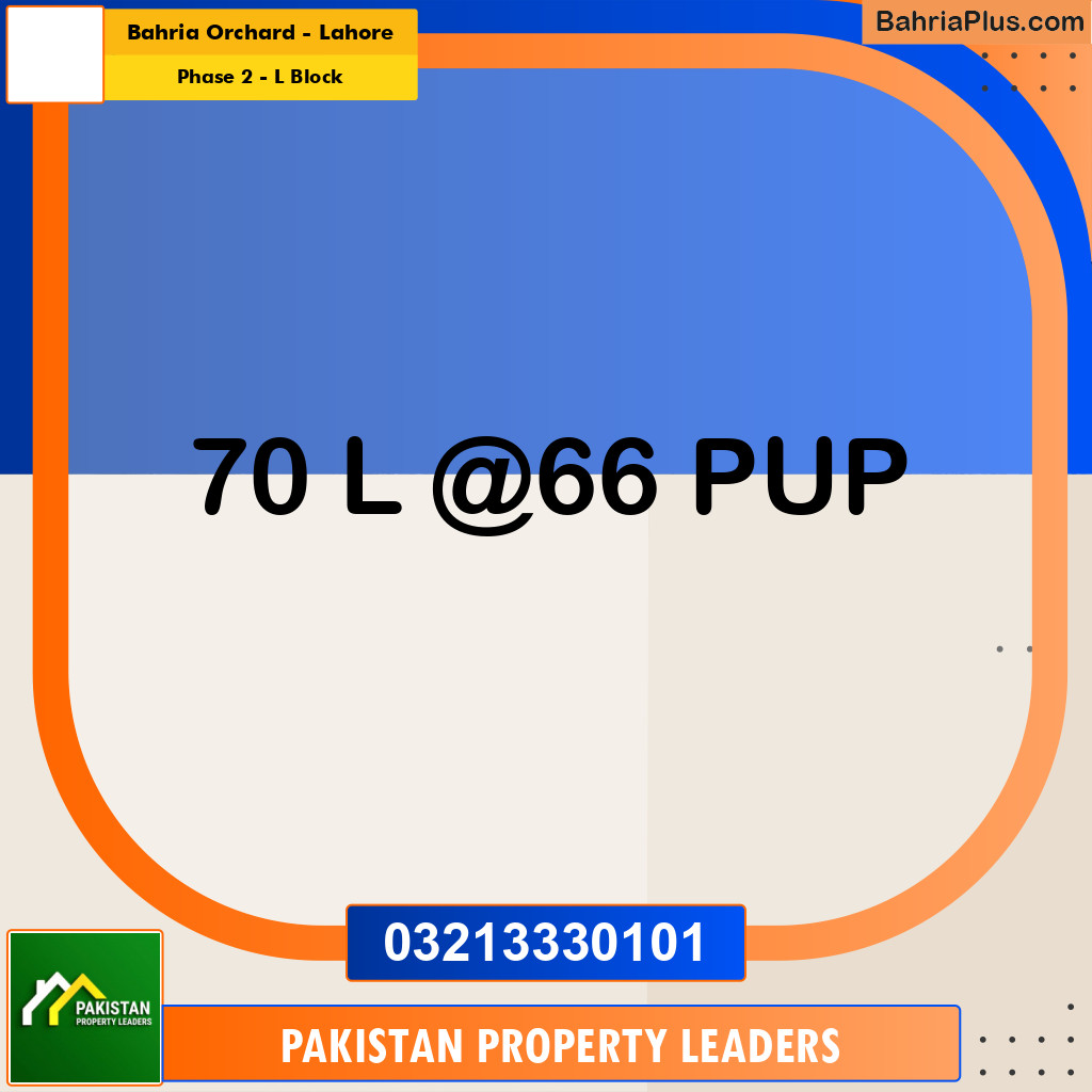 5 Marla Residential Plot for Sale in Phase 2 - L Block -  Bahria Orchard, Lahore - (BP-310173)