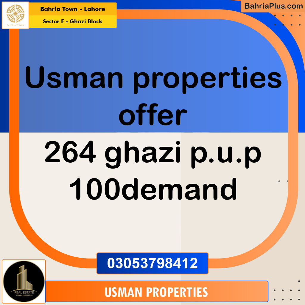10 Marla Residential Plot for Sale in Sector F - Ghazi Block -  Bahria Town, Lahore - (BP-310179)