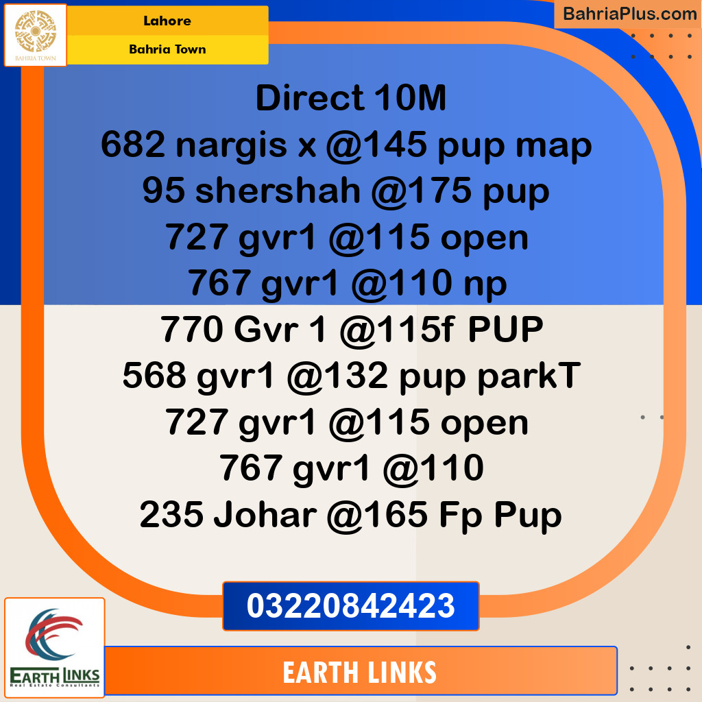 Residential Plot for Sale in Bahria Town, Lahore - (BP-310202)