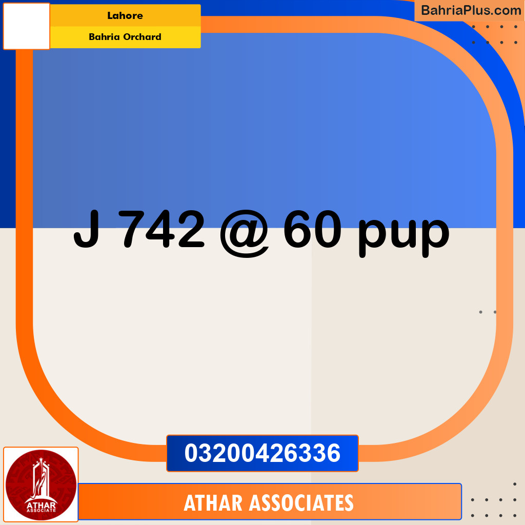 8 Marla Residential Plot for Sale in Bahria Orchard, Lahore - (BP-310346)