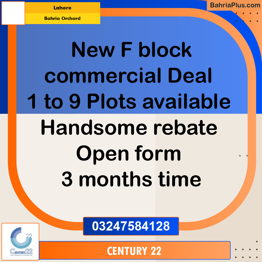 5 Marla Commercial Plot for Sale in Bahria Orchard, Lahore - (BP-310423)