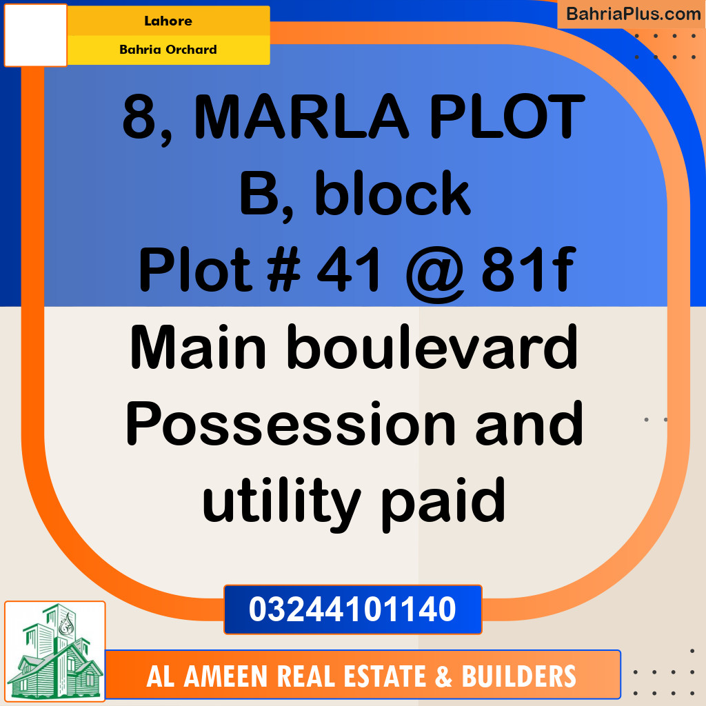 Residential Plot for Sale in Bahria Orchard, Lahore - (BP-310658)