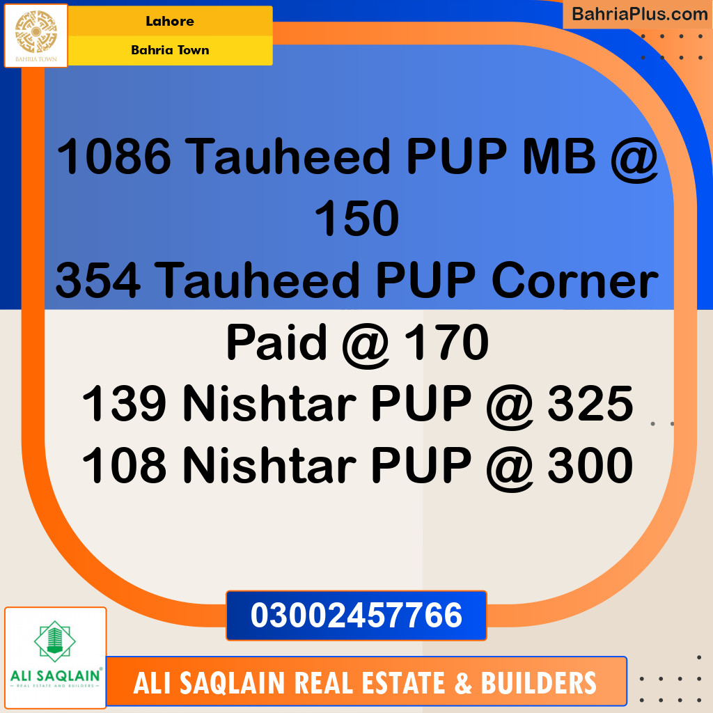 Residential Plot for Sale in Bahria Town, Lahore - (BP-310759)