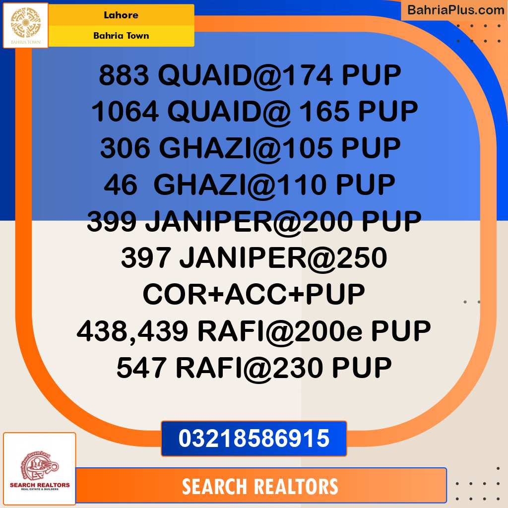 Residential Plot for Sale in Bahria Town, Lahore - (BP-310884)