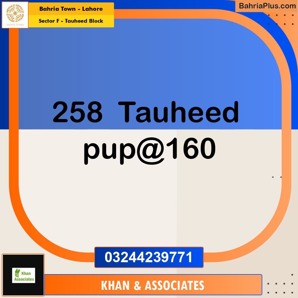 10 Marla Residential Plot for Sale in Sector F - Tauheed Block -  Bahria Town, Lahore - (BP-310953)