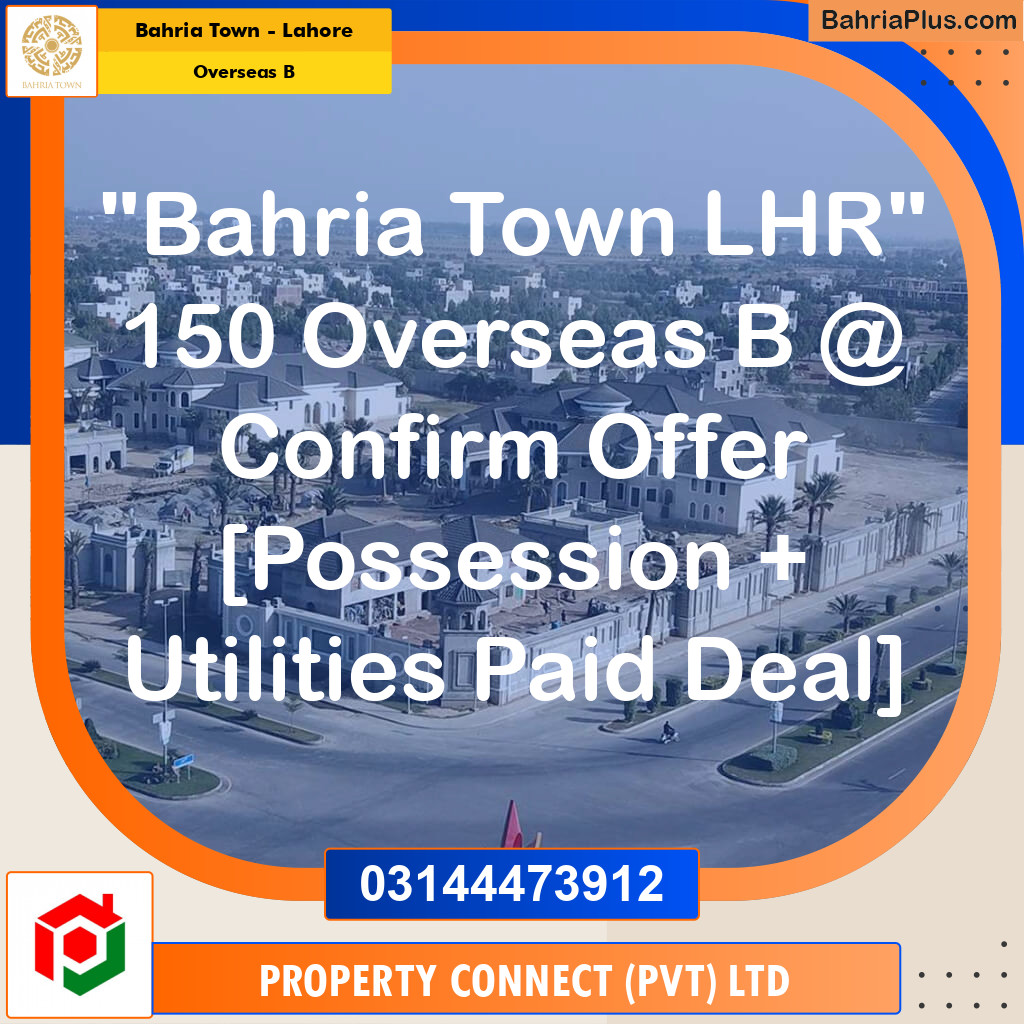 10 Marla Residential Plot for Sale in Overseas B -  Bahria Town, Lahore - (BP-311091)