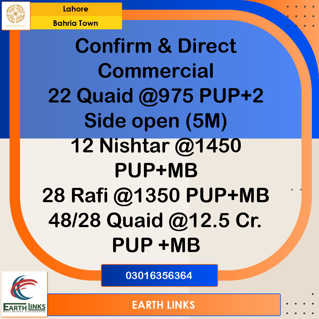 Residential Plot for Sale in Bahria Town, Lahore - (BP-311409)