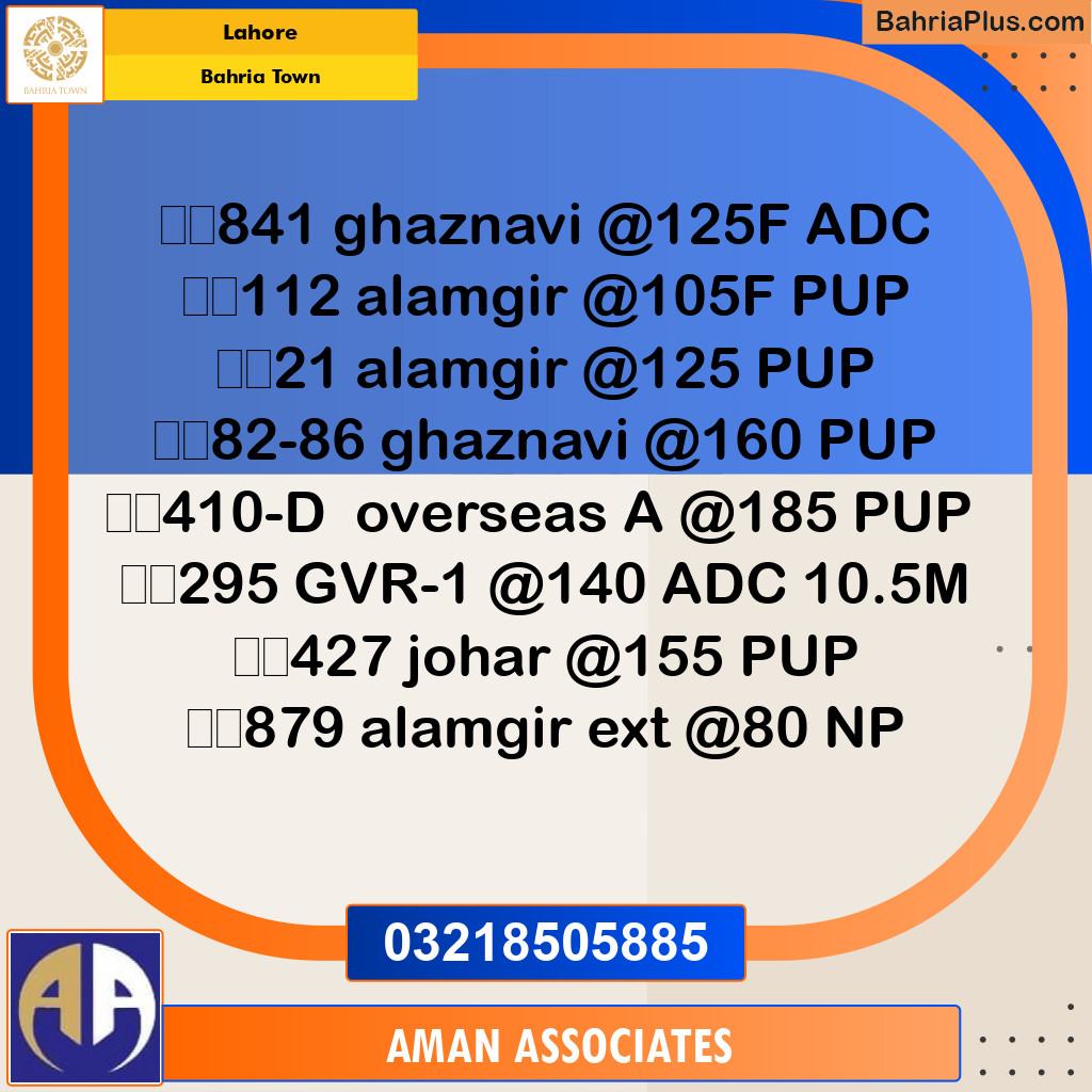 Residential Plot for Sale in Bahria Town, Lahore - (BP-311476)