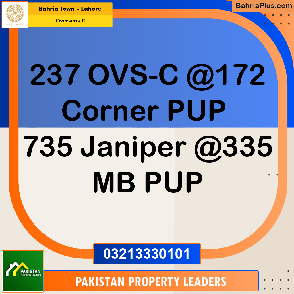 10 Marla Residential Plot for Sale in Overseas C -  Bahria Town, Lahore - (BP-311668)