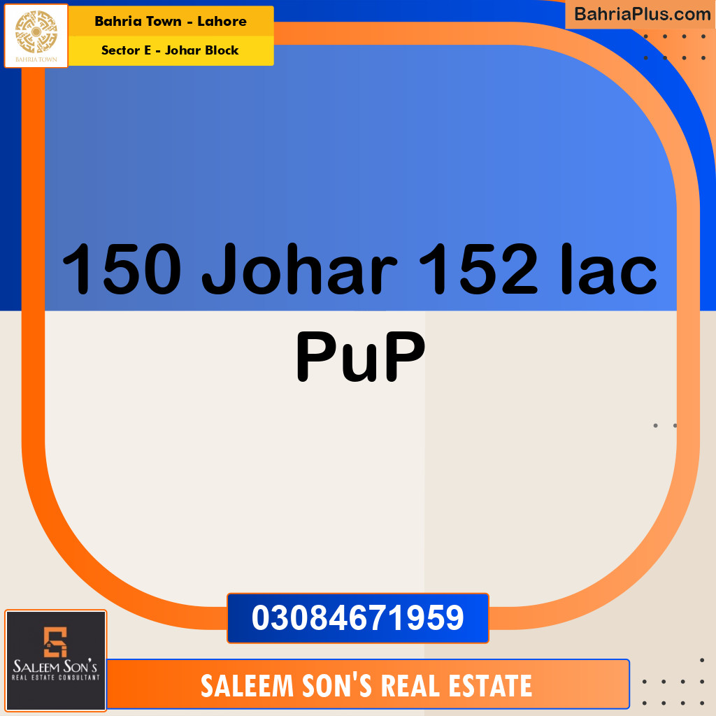 10 Marla Residential Plot for Sale in Sector E - Johar Block -  Bahria Town, Lahore - (BP-311749)