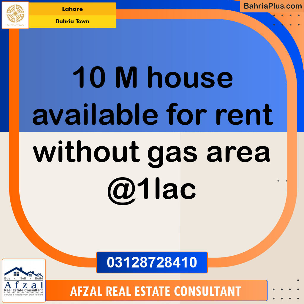 10 Marla Residential House for Rent in Bahria Town, Lahore - (BP-311794)