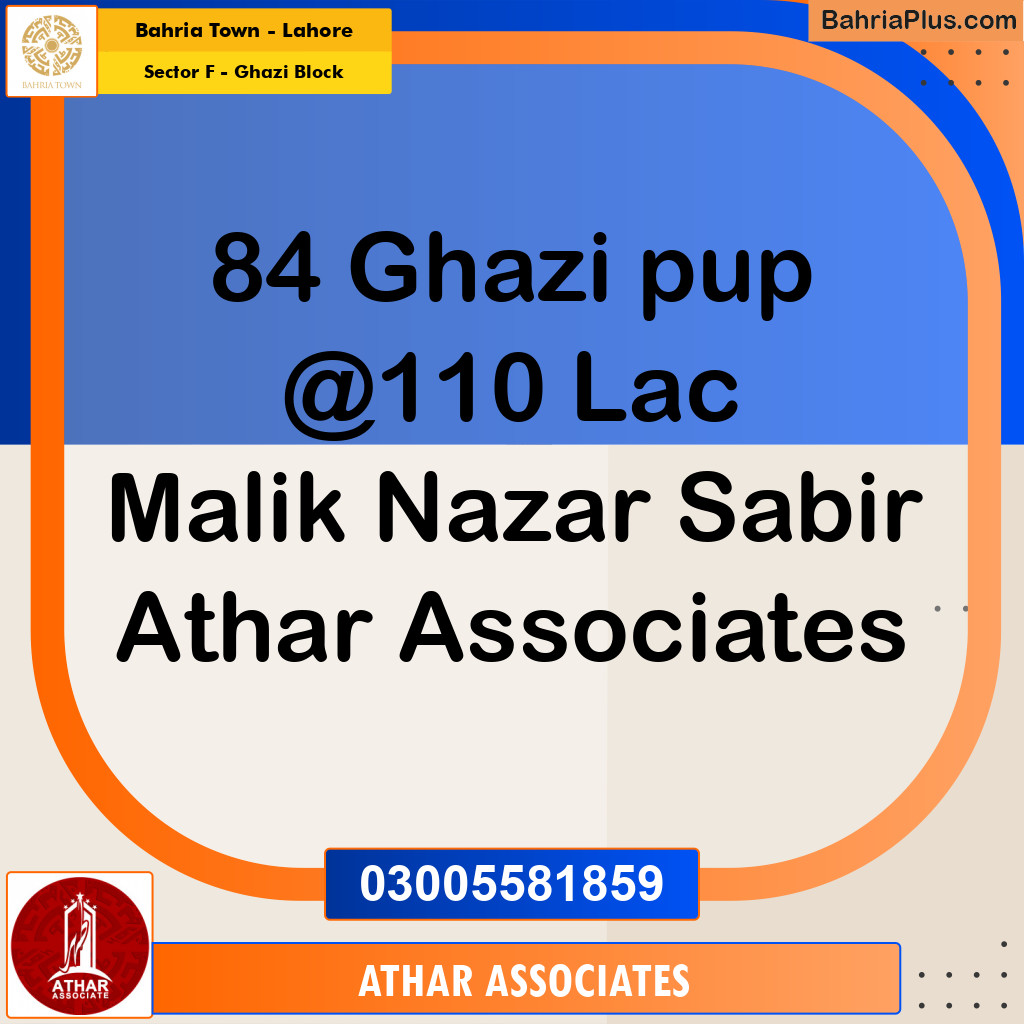 10 Marla Residential Plot for Sale in Sector F - Ghazi Block -  Bahria Town, Lahore - (BP-311940)