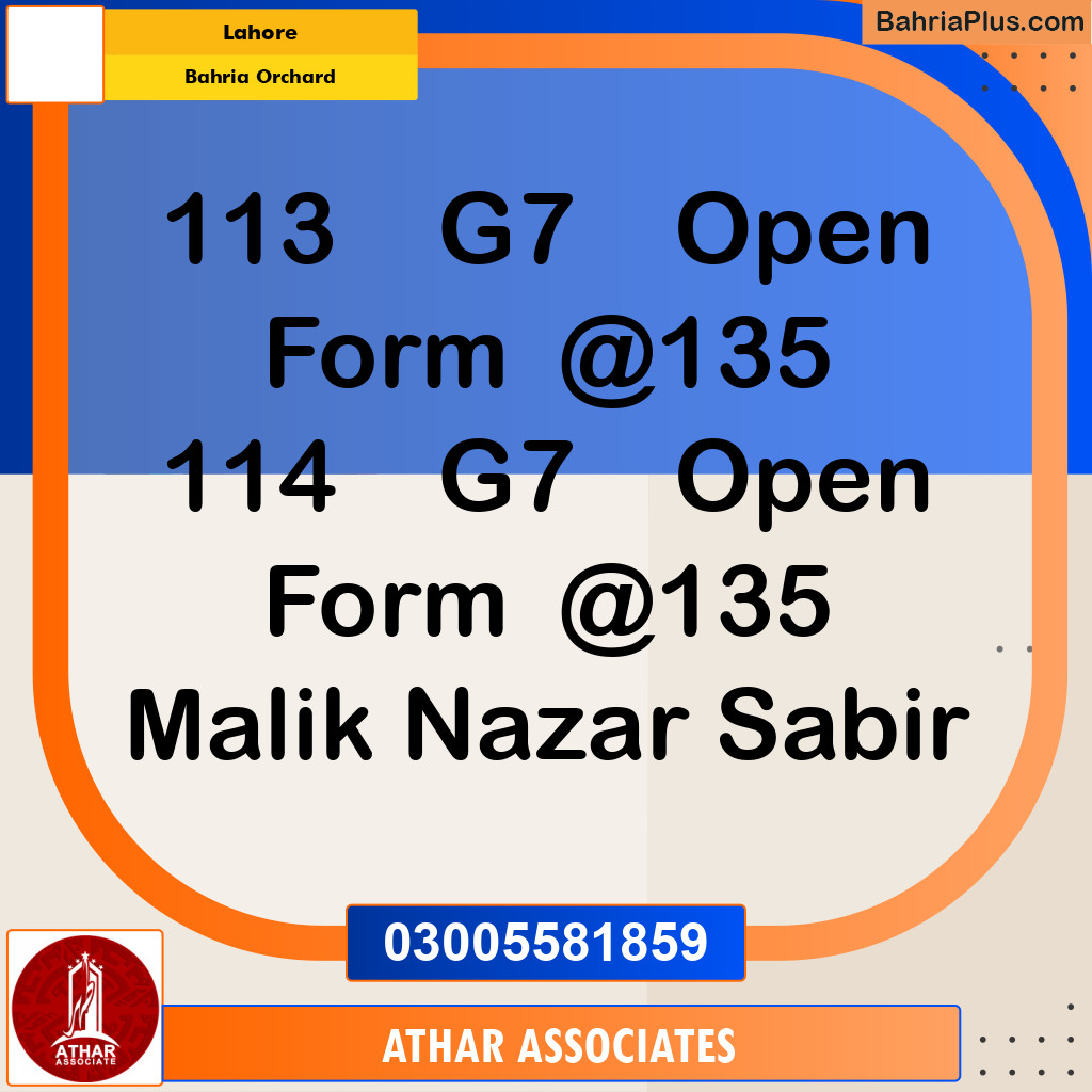 5 Marla Commercial Plot for Sale in Bahria Orchard, Lahore - (BP-311947)