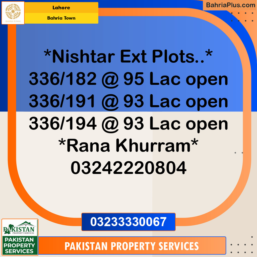 5 Marla Residential Plot for Sale in Bahria Town, Lahore - (BP-312011)