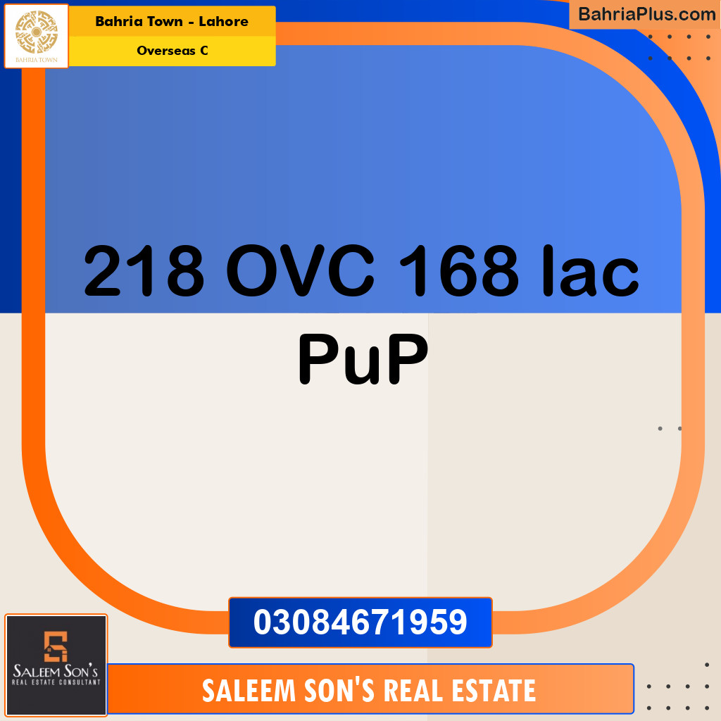 10 Marla Residential Plot for Sale in Overseas C -  Bahria Town, Lahore - (BP-312117)