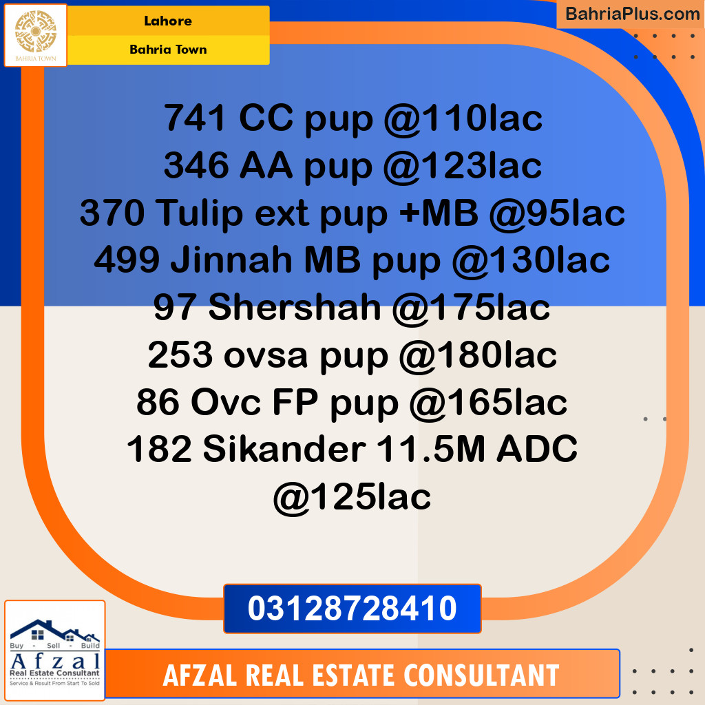 Residential Plot for Sale in Bahria Town, Lahore - (BP-312204)