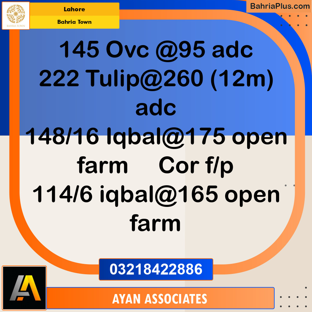 5 Marla Residential Plot for Sale in Bahria Town, Lahore - (BP-312330)