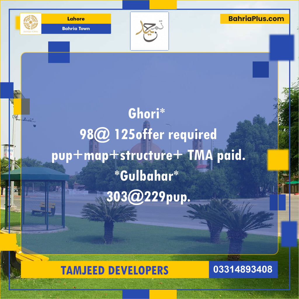 Residential Plot for Sale in Bahria Town, Lahore - (BP-312460)