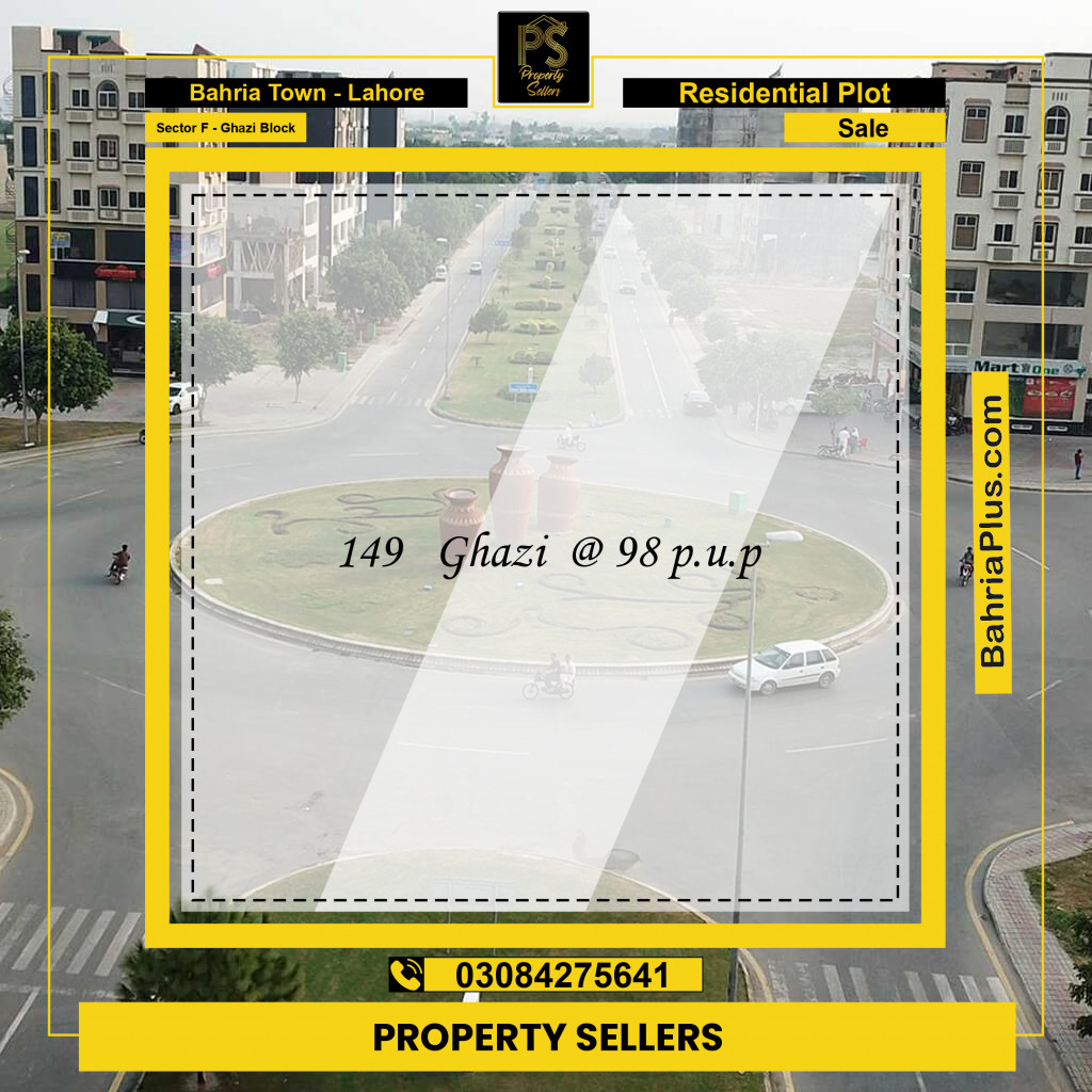10 Marla Residential Plot for Sale in Sector F - Ghazi Block -  Bahria Town, Lahore - (BP-312515)