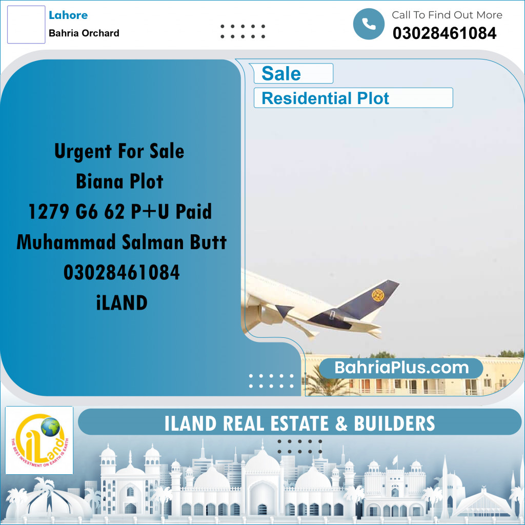 Residential Plot for Sale in Bahria Orchard, Lahore - (BP-312605)