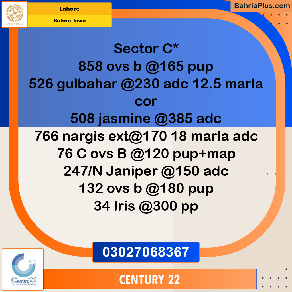 Residential Plot for Sale in Bahria Town, Lahore - (BP-312806)