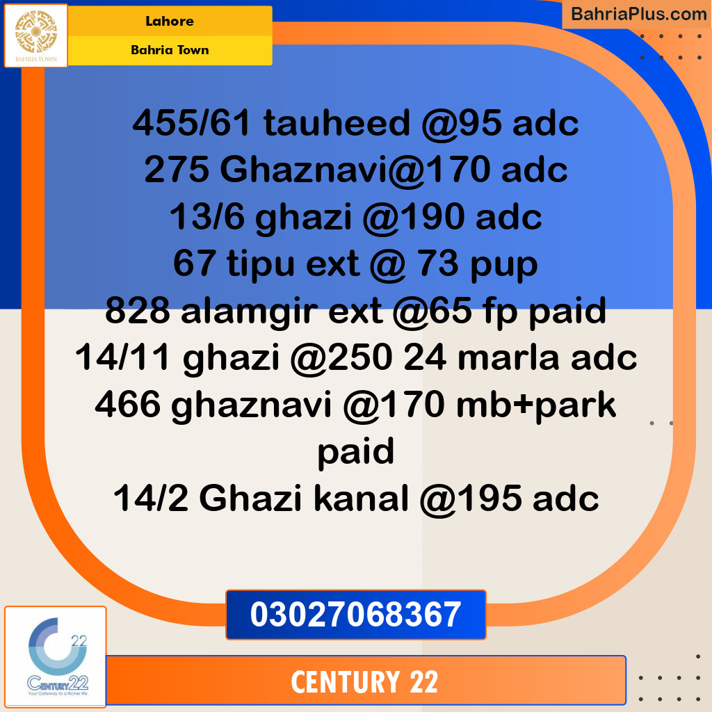 Residential Plot for Sale in Bahria Town, Lahore - (BP-312811)