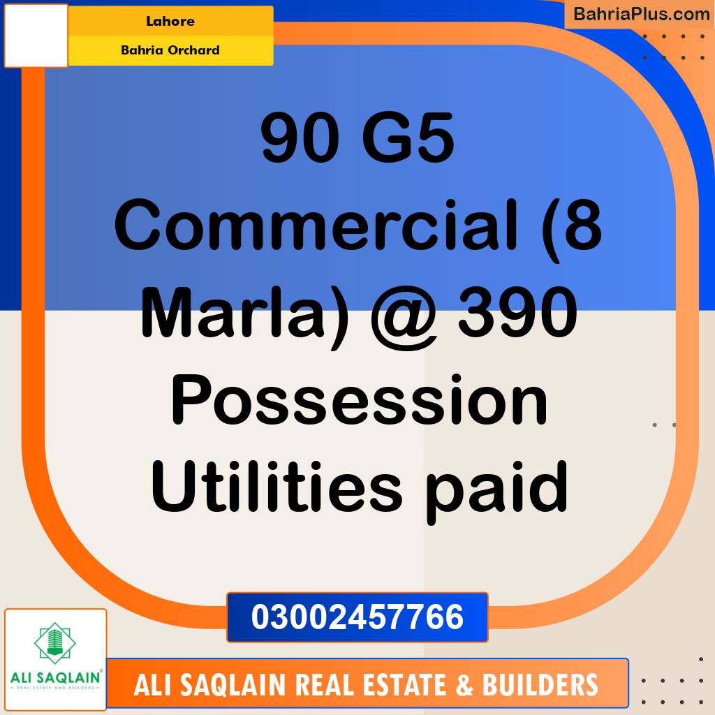 Commercial Plot for Sale in Bahria Orchard, Lahore - (BP-312974)