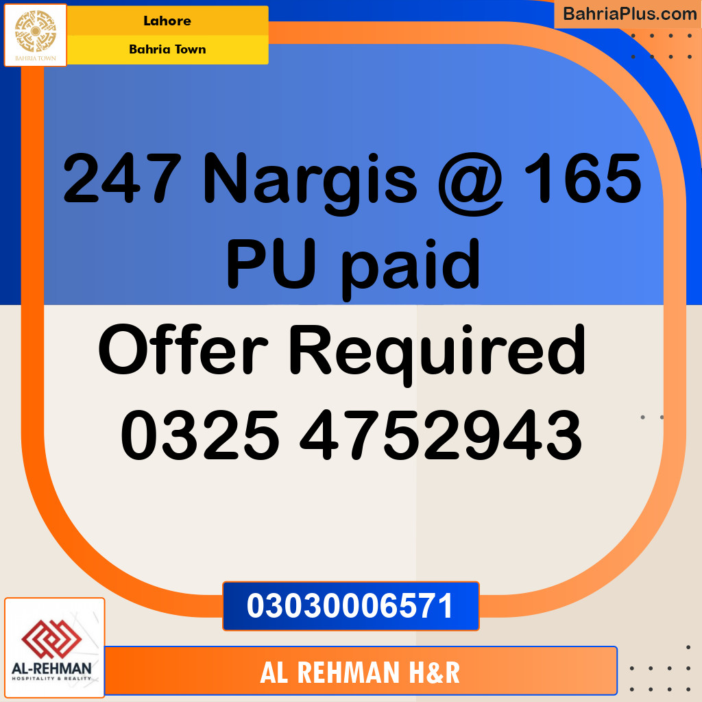 10 Marla Residential Plot for Sale in Bahria Town, Lahore - (BP-312982)
