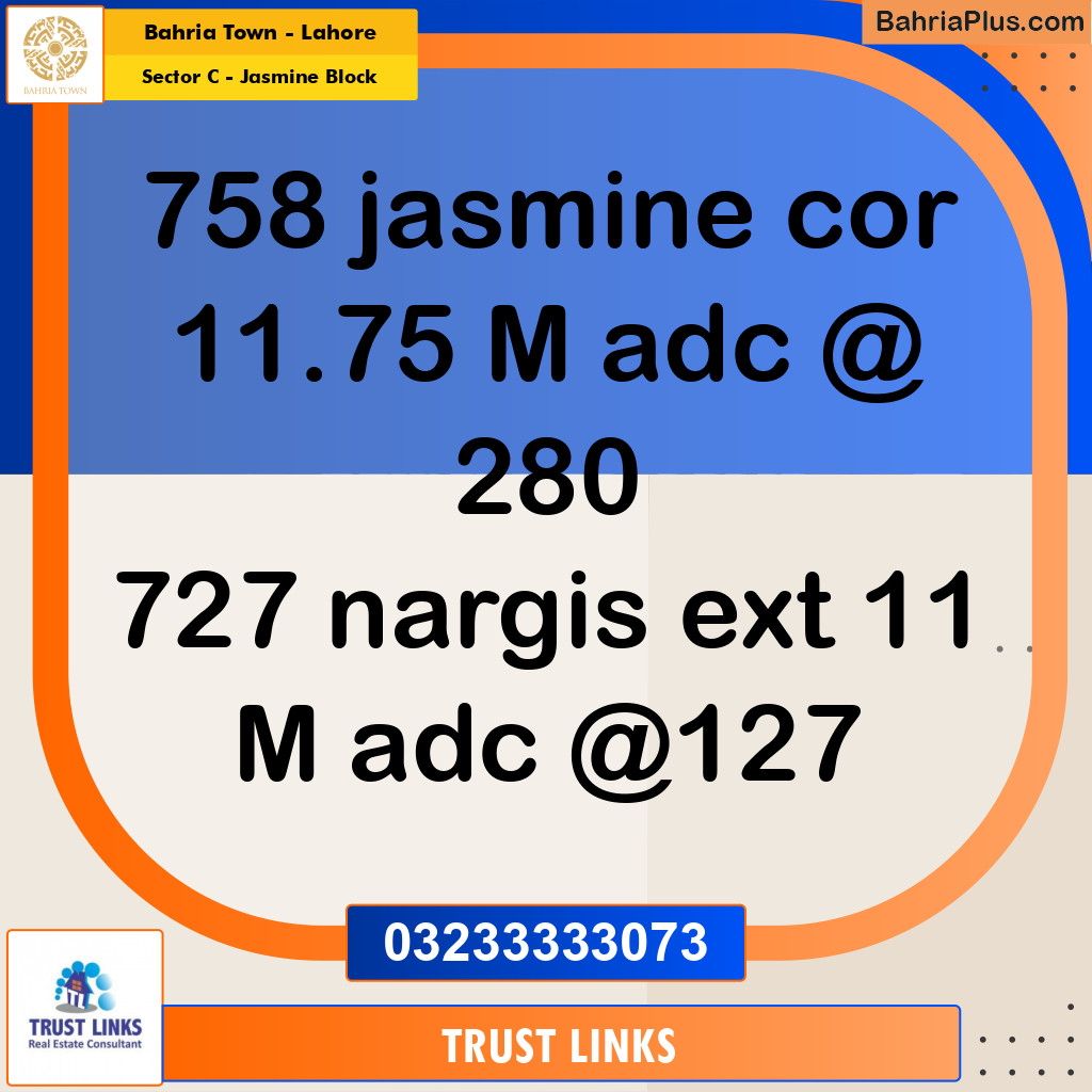 10 Marla Residential Plot for Sale in Sector C - Jasmine Block -  Bahria Town, Lahore - (BP-313055)