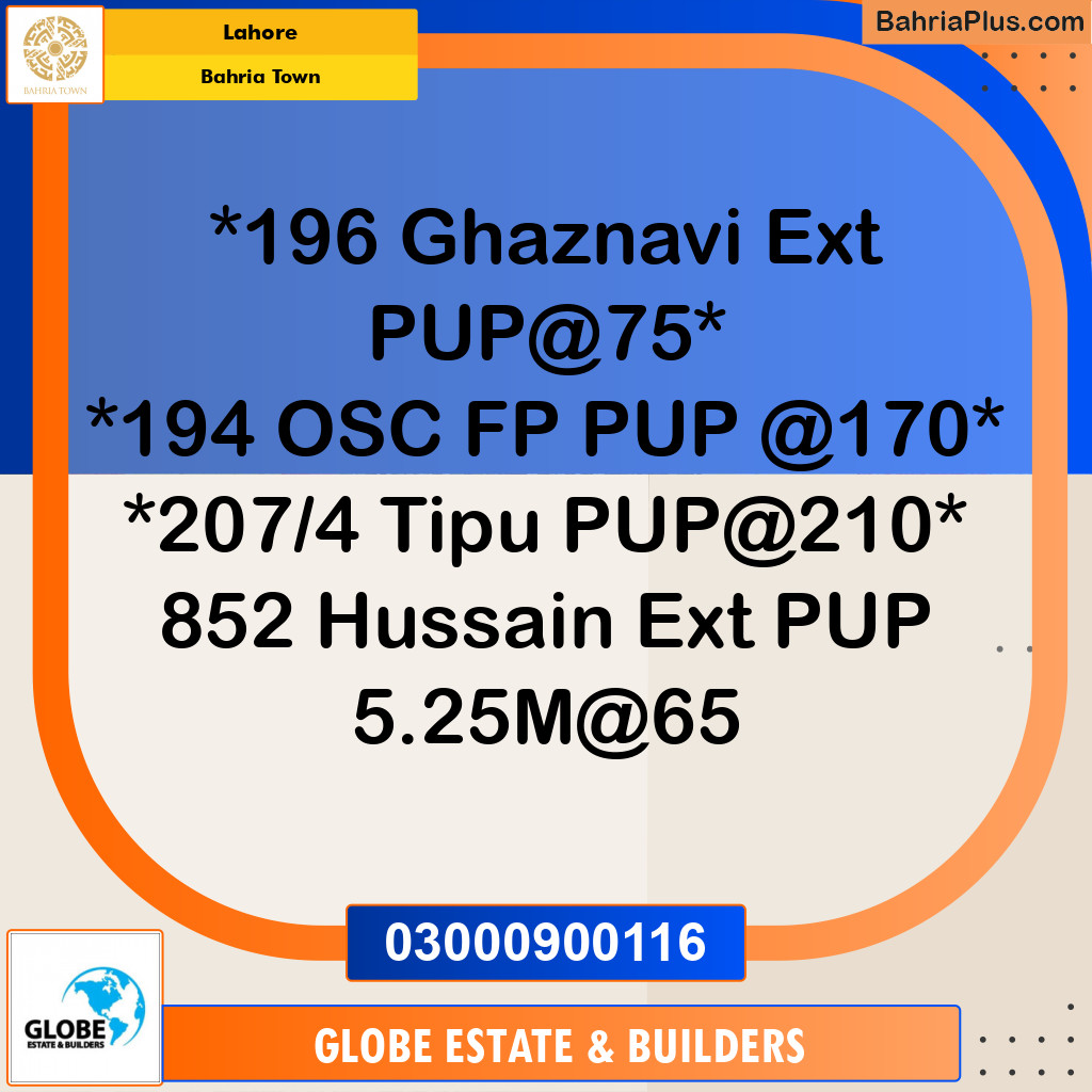 Residential Plot for Sale in Bahria Town, Lahore - (BP-313159)