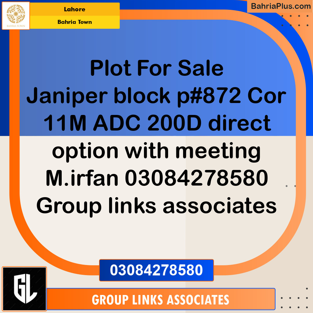 Residential Plot for Sale in Bahria Town, Lahore - (BP-313166)