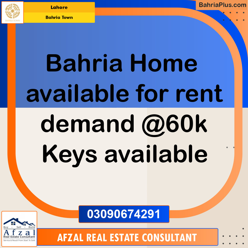 Residential House for Rent in Bahria Town, Lahore - (BP-313364)