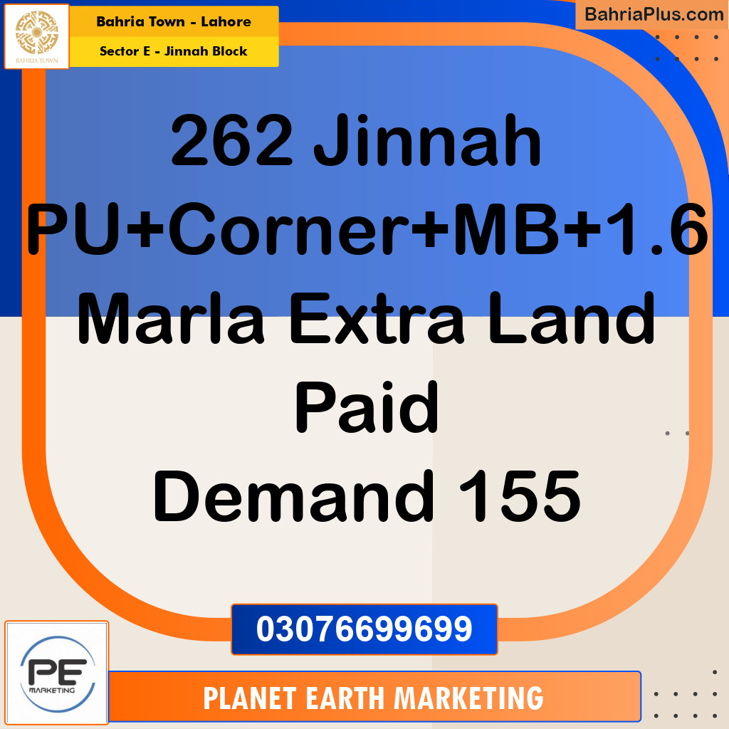 5 Marla Residential Plot for Sale in Sector E - Jinnah Block -  Bahria Town, Lahore - (BP-313856)