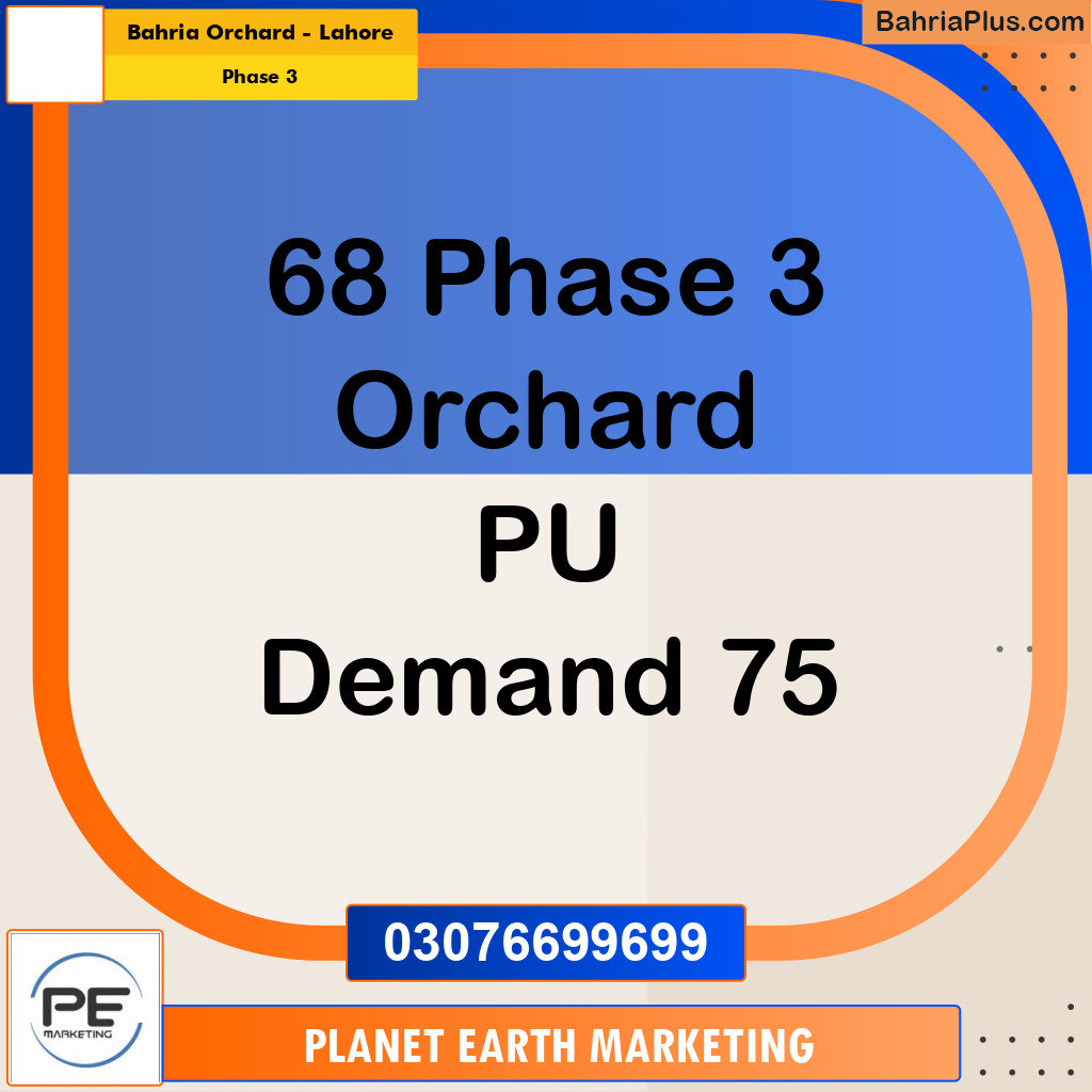 8 Marla Residential Plot for Sale in Phase 3 -  Bahria Orchard, Lahore - (BP-313857)