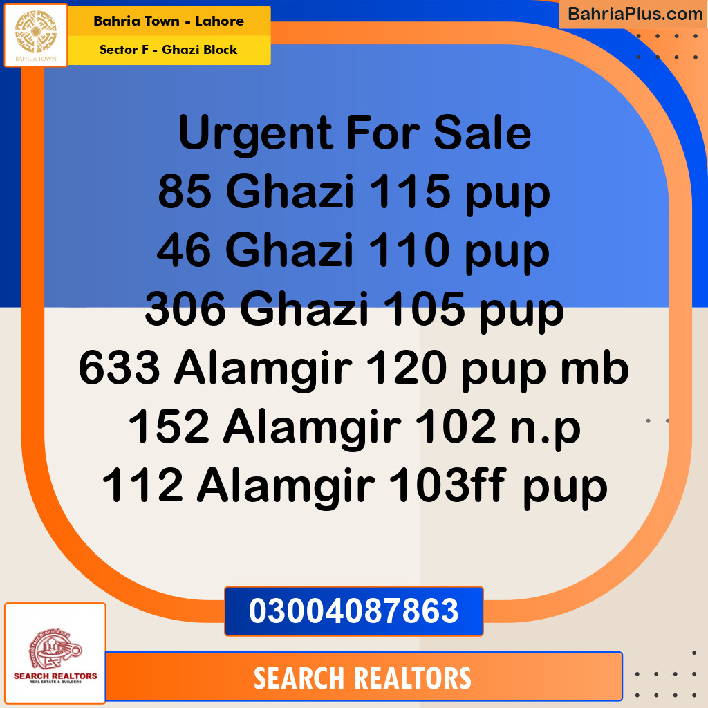 10 Marla Residential Plot for Sale in Sector F - Ghazi Block -  Bahria Town, Lahore - (BP-313882)